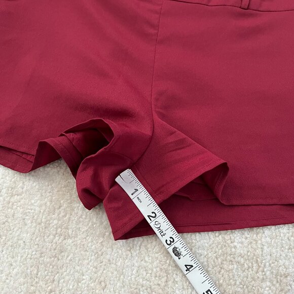 Forever 21 Long Sleeve Surplice Faux Wrap Shorts Romper S - Picture 6 of 10